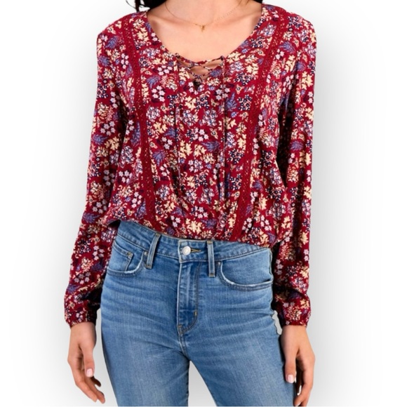 Self Esteem Tops - Self Esteem Crochet Trim Top